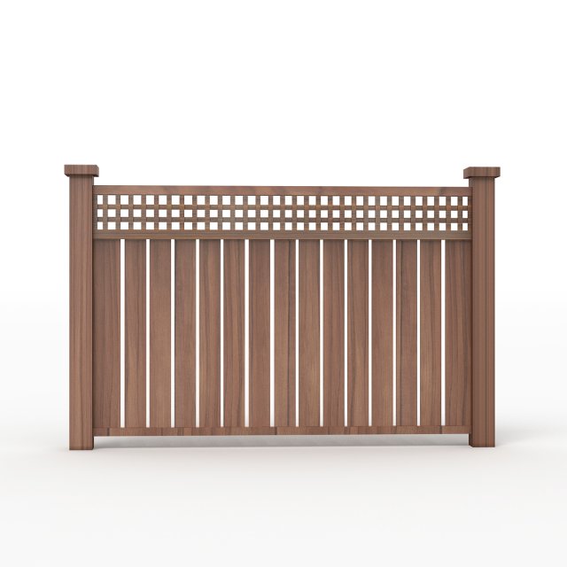 fence wood 3D-Modell .c4d .max .obj .3ds .fbx .stl .blend 