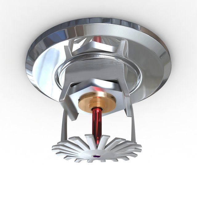 fire sprinkler 3D Модель .c4d .max .obj .3ds .fbx .stl .blend 