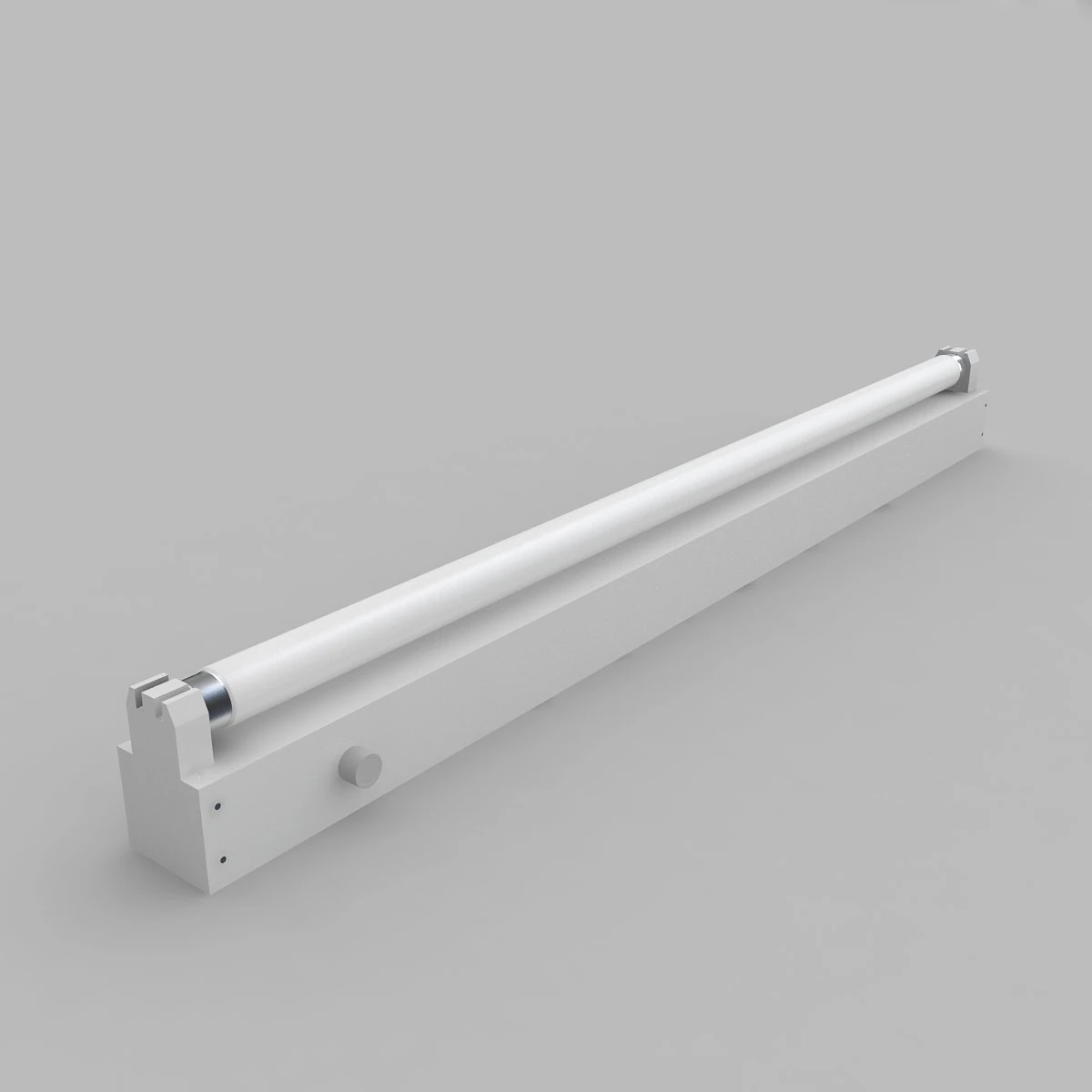 strip fluorescent fixture 3D Model .c4d .max .obj .3ds .fbx .stl .blend 
