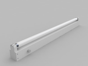 strip fluorescent fixture Model 3D
