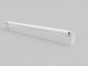 strip fluorescent fixture 3D Model