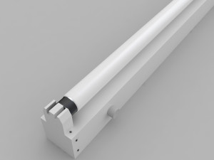 strip fluorescent fixture 3D Model
