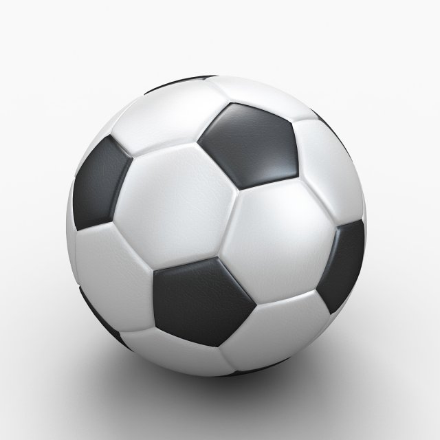 football Model 3D .c4d .max .obj .3ds .fbx .stl .blend 