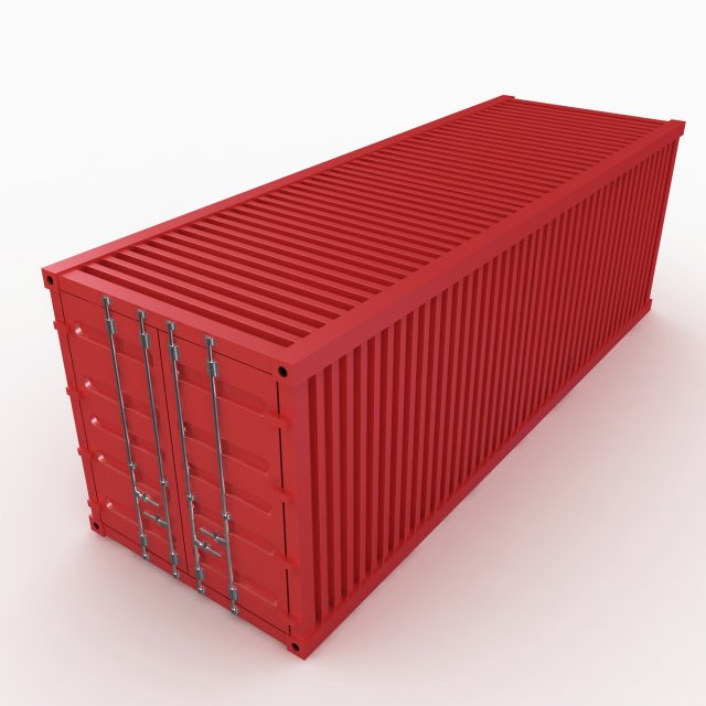 freight container Model 3D .c4d .max .obj .3ds .fbx .stl .blend 