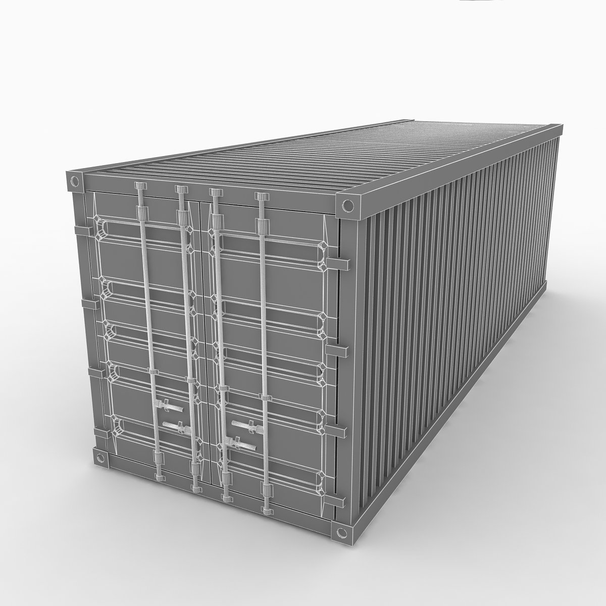 3d model container. 3d model container