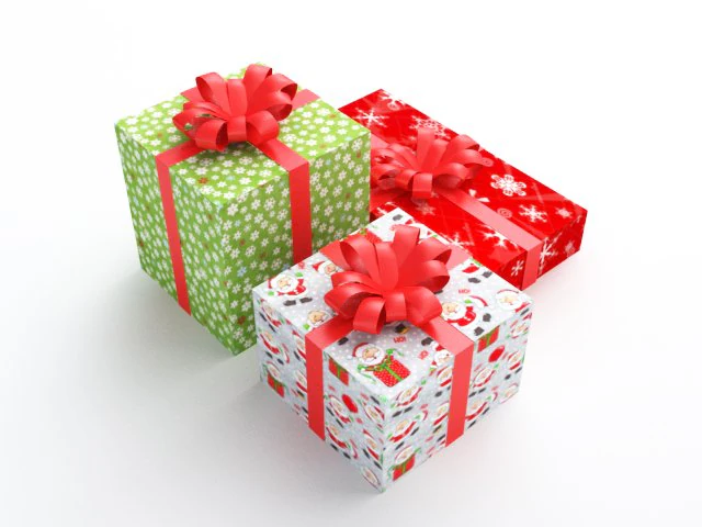 gift boxes 3D Model .c4d .max .obj .3ds .fbx .stl .blend 