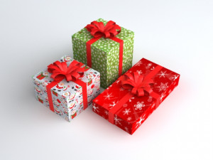 gift boxes 3D Модель