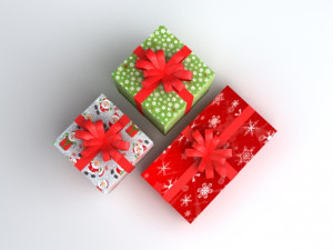 gift boxes 3D Модель
