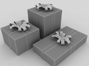 gift boxes 3D Модель