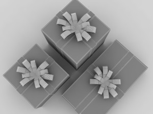 gift boxes 3D Модель