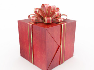 gift box 2 3Dモデル