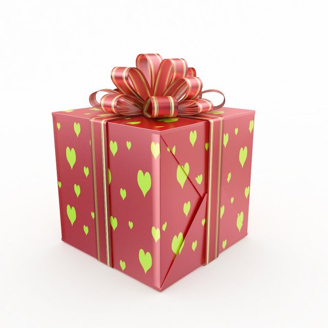 gift box 3 3Dモデル .c4d .max .obj .3ds .fbx .stl .blend 