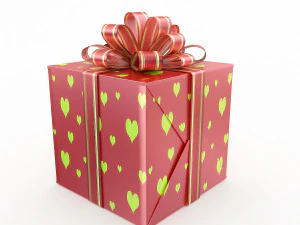 ギフトボックス3 3Dモデル