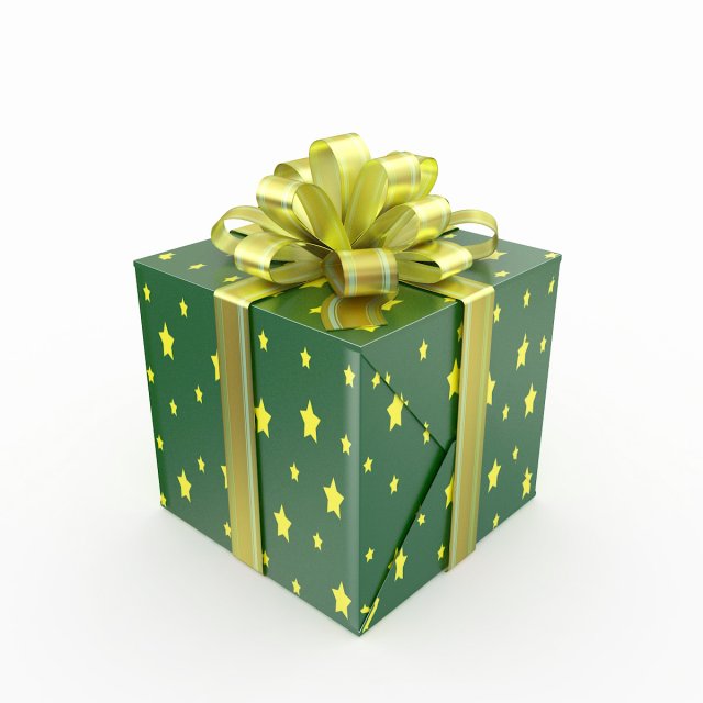 gift box 4 3D Model .c4d .max .obj .3ds .fbx .stl .blend 