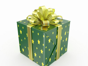gift box 4 3Dモデル