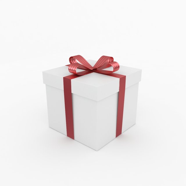 gift box 5 3D Model .c4d .max .obj .3ds .fbx .stl .blend 