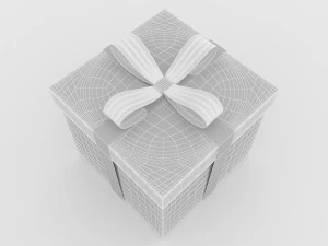 gift box 5 3D Model