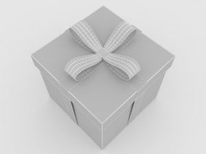 gift box 5 3D Model