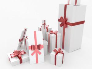 gift boxes 2 3Dモデル