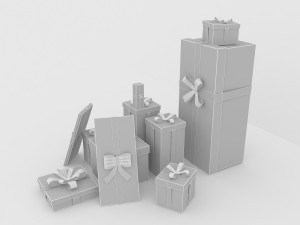 gift boxes 2 Modello 3D
