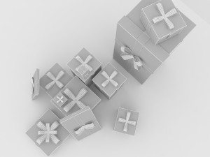gift boxes 2 Modello 3D