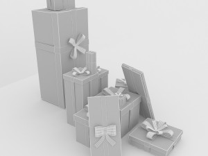 gift boxes 2 Modello 3D
