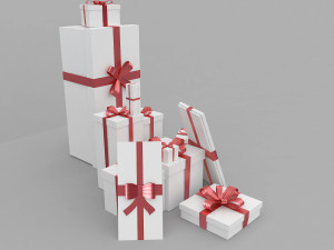 gift boxes 2 Modello 3D