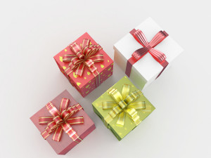 gift boxes 3 Modèle 3D