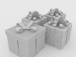 gift boxes 3 Modèle 3D