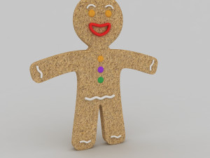 gingerbread man 3Dモデル