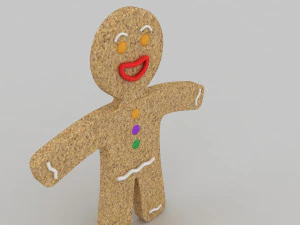 gingerbread man 3D Model