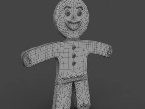 gingerbread man 3D Model