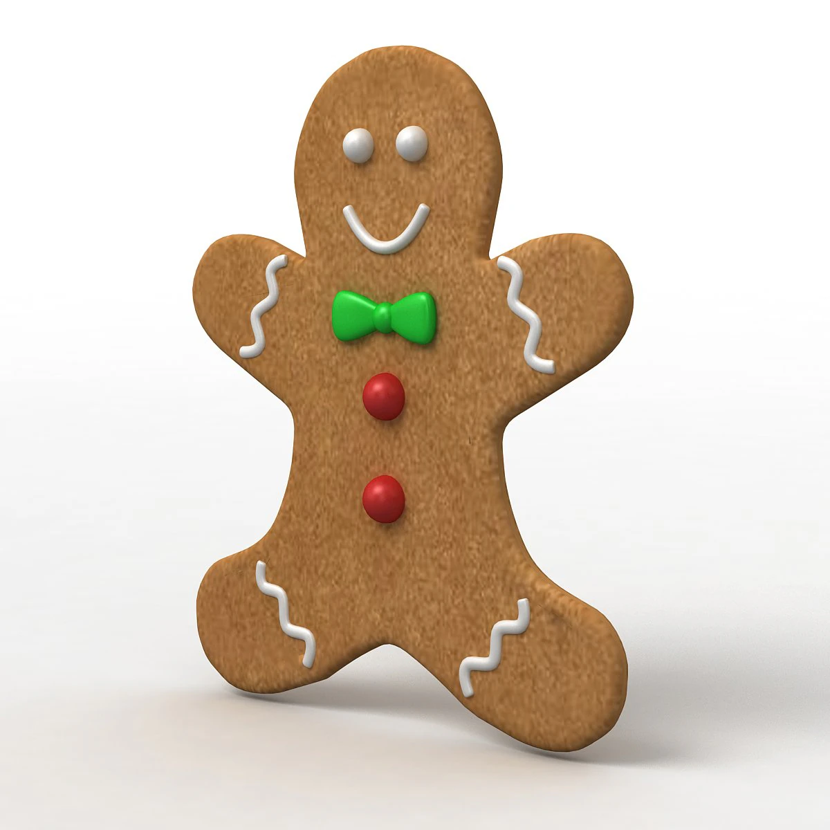 gingerbread man 2 3D Model .c4d .max .obj .3ds .fbx .stl .blend 