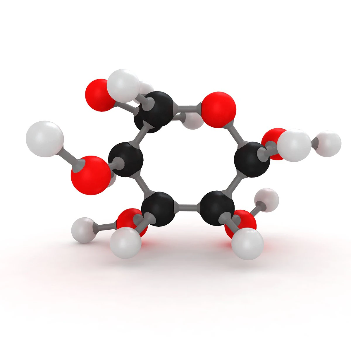 glucose molecular 3D Model .c4d .max .obj .3ds .fbx .stl .blend 