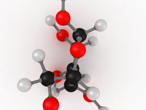 glucose molecular Modelo 3D