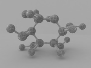 glucose molecular Modelo 3D
