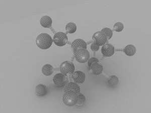 glucose molecular Modelo 3D
