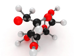 glucose molecular Modelo 3D