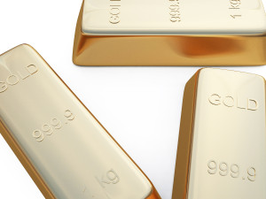 gold bar Modèle 3D