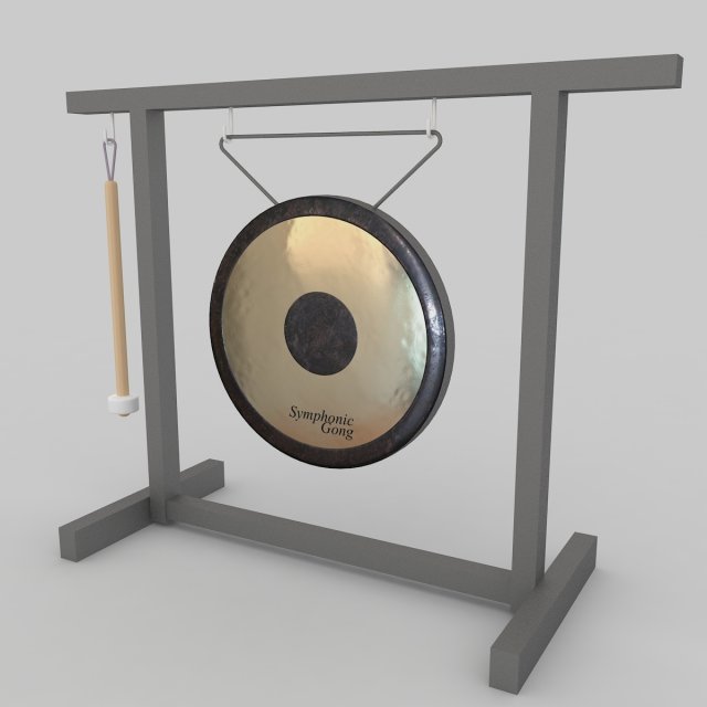 gong 3D 모델 .c4d .max .obj .3ds .fbx .stl .blend 
