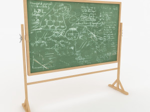 green chalkboard 3D Model