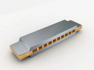 ハーモニカ 3Dモデル