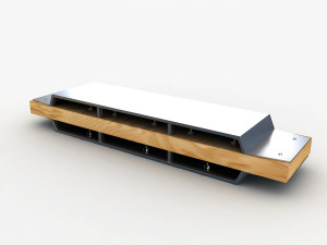 harmonica Modèle 3D