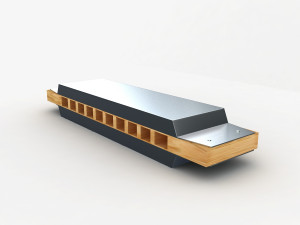 harmonica Modèle 3D