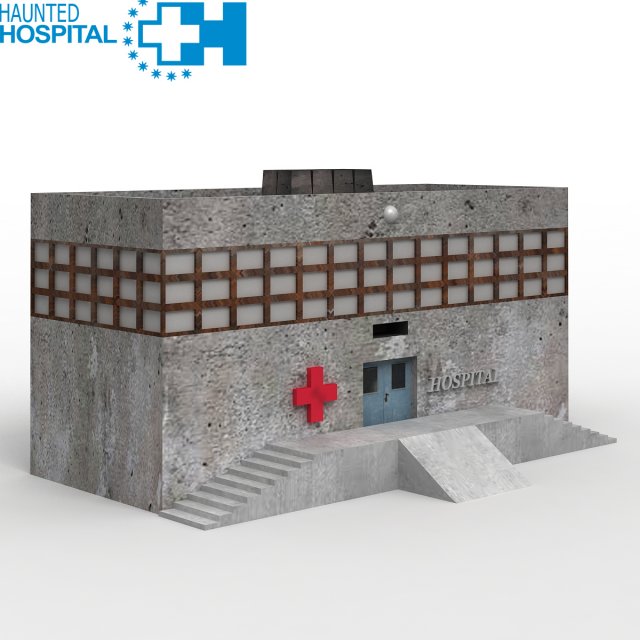haunted hospital 3D-Modell .c4d .max .obj .3ds .fbx .stl .blend 