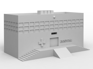 haunted hospital 3D-Modell