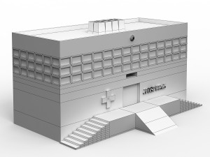 haunted hospital 3D-Modell