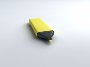 highlighter pen 3Dモデル