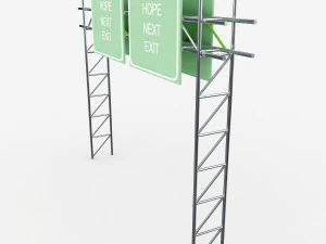 highway sign 3D Model