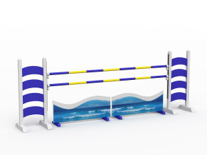 horse jump obstacle 3D Model